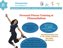 Tablet Screenshot of fitnesolution.com
